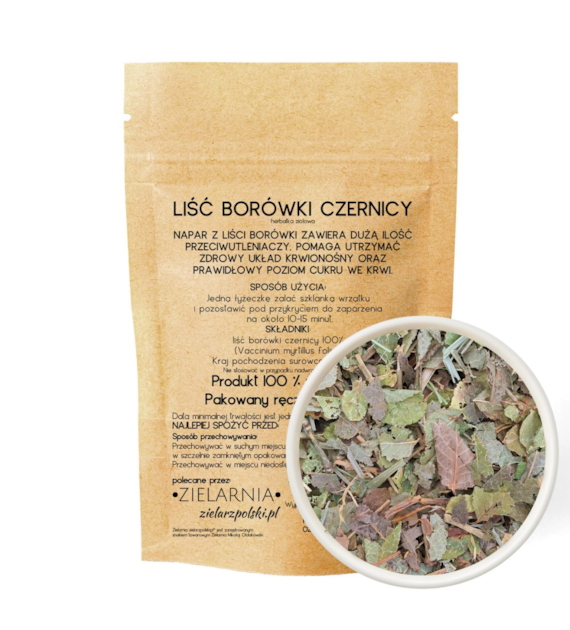 Borówka czernica liść 50g ZIELARZPOLSKI.PL