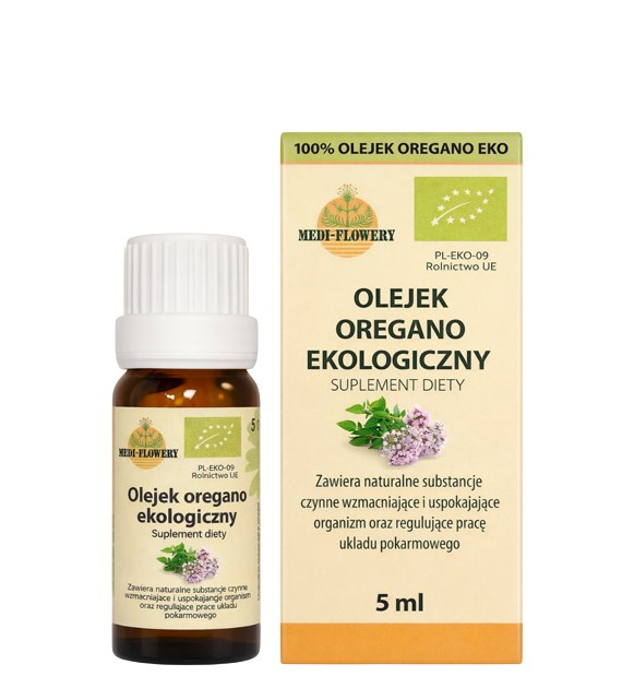 Olejek oregano 100% BIO 5ml MEDI-FLOWERY