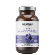 BIG NATURE Kapsułki Olej z czarnuszki 1000mg, 60 kaps.