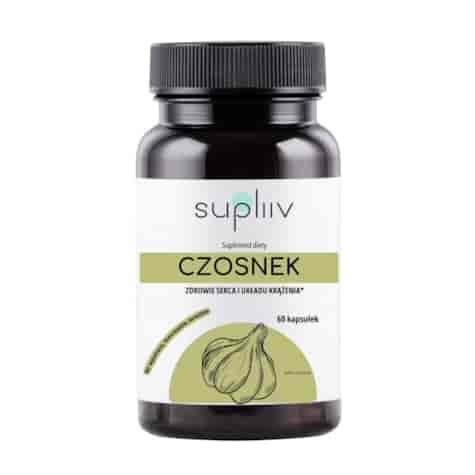 Czosnek ekstrakt standaryzowany allicyna 1% 400mg, 60kaps. SUPLIIV