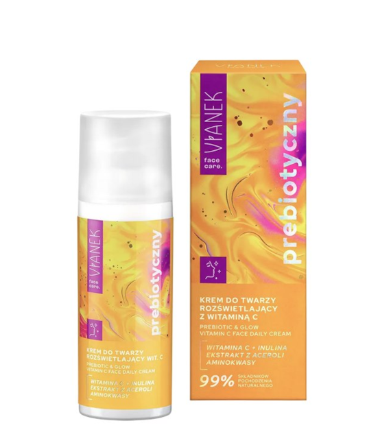 VIANEK Prebiotyczny krem do twarzy rozświetlający z witaminą C 50ml SYLVECO