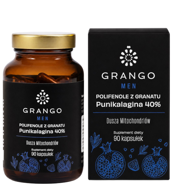 GRANGO MEN Polifenole z granatu punikalagina 40% 90 kaps.