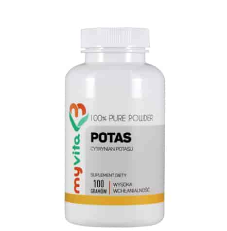 MyVita Potas w proszku 100g - Cytrynian potasu