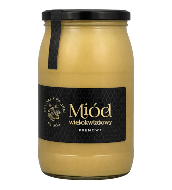 Miód kremowy wielokwiatowy 1,2kg SPECJAŁ Z PASIEKI