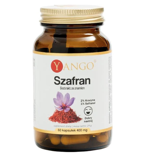 YANGO Szafran ekstrakt ze znamion - 60 kaps.
