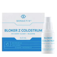 GENACTIV Bloker z Colostrum 9x10ml - do skóry głowy i włosów