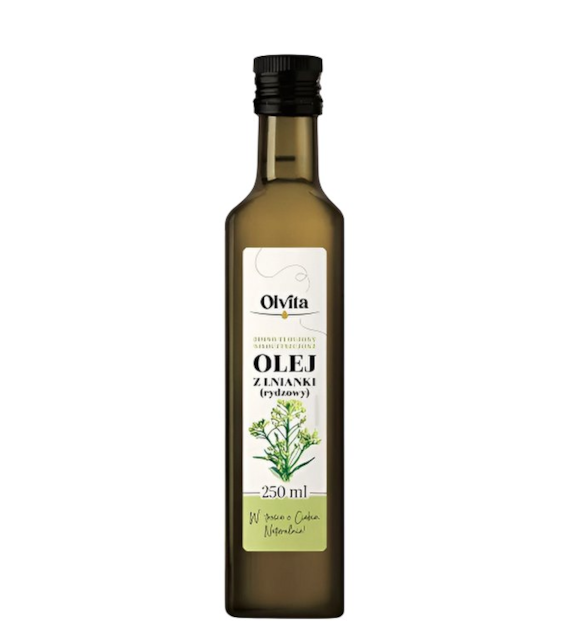 OLVITA Olej z lnianki - rydzowy zimnotłoczony 250ml