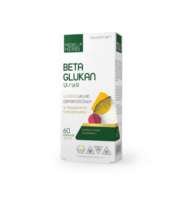 MEDICA HERBS Beta Glukan 1,3/1,6D 320mg, 60 kaps.
