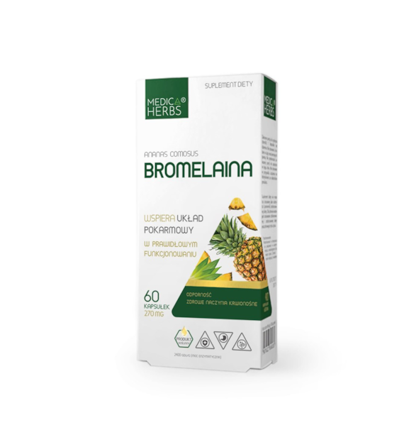 MEDICA HERBS Bromelaina 270mg, 60 kaps.