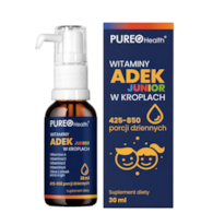 PUREO HEALTH Witaminy ADEK Junior w kroplach 30 ml