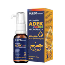 PUREO HEALTH Witaminy ADEK Junior w kroplach 30 ml