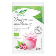BIO PLANET Budyń o smaku malinowym z malinami BIO 38g
