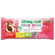 Zdrowy lizak Mniam-Mniam bez cukru malina 1 szt. STARPHARMA
