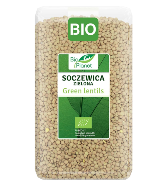 BIO PLANET Soczewica zielona BIO 1kg