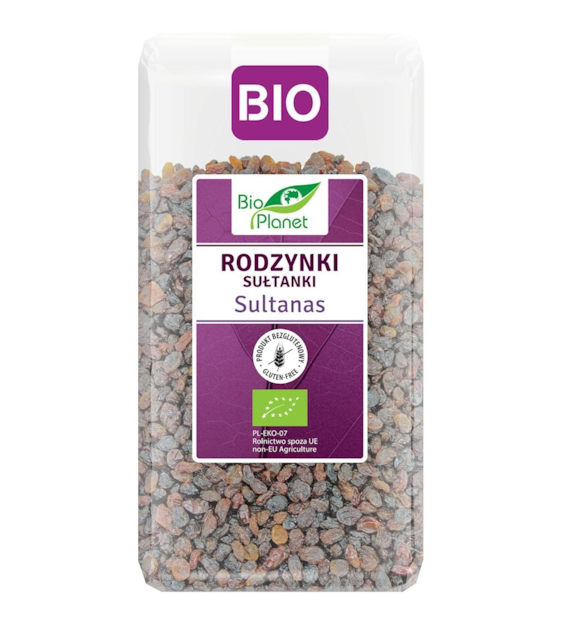 BIO PLANET Rodzynki sułtanki bezglutenowe BIO 400g