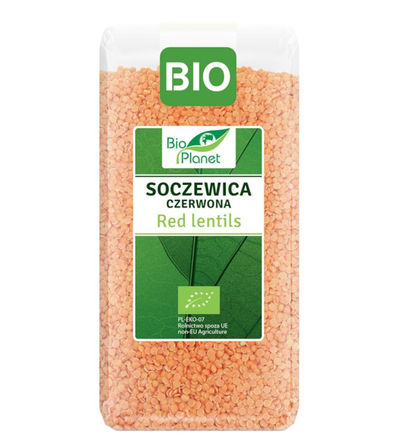 BIO PLANET Soczewica czerwona BIO 400g