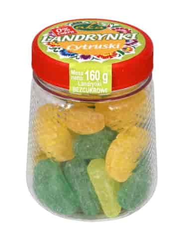 Landrynki cytruski ze stewią bez dodatku cukru 160g AKA