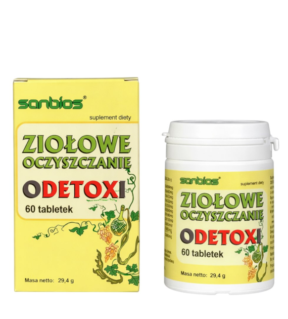 SANBIOS Ziołowe oczyszczanie Detox 60 tabl.