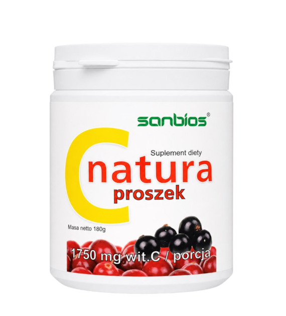 SANBIOS C natura proszek 180g - witamina C z owoców