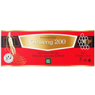Ginseng 200 żeńszeń + mleczko pszczele+ miód 10x10ml fiolki GINSENG POLAND