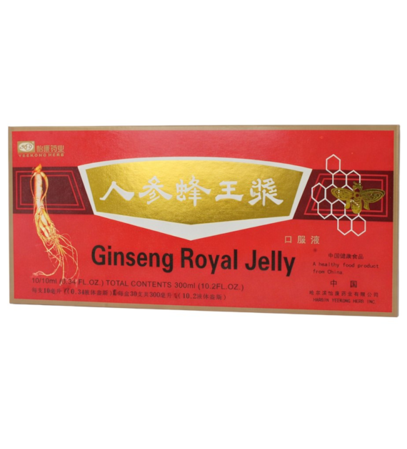 Ginseng Royal Jelly ampułki 10 x 10ml MERIDIAN - żeń-szeń z mleczkiem pszczelim