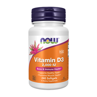 NOW FOODS Witamina D-3 2000 IU 240kaps.