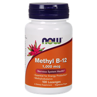 NOW FOODS Methyl B-12 1000mcg 100 tabl. do ssania - Metylokobalamina