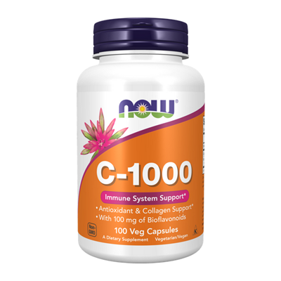 NOW FOODS Witamina C-1000 with Bioflavonoids & Rutin 100 vcaps.