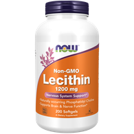 NOW FOODS Lecithin Non-GMO 1200mg, 200sgels. - lecytyna sojowa