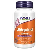 NOW FOODS Ubiquinol 100mg, 60 kaps. - aktywny Koenzym Q10