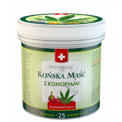 SWISSMEDICUS Końska maść z Konopiami rozgrzewająca 250ml