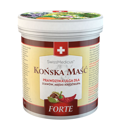 SWISSMEDICUS Końska maść rozgrzewająca FORTE 250ml