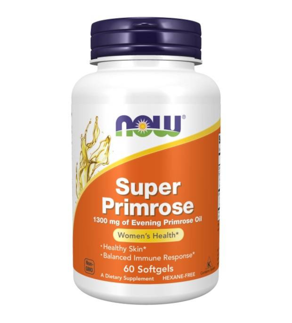 NOW FOODS Super Primrose 1300mg, 60 sgels. - Olej z wiesiołka