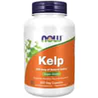 NOW FOODS Kelp - 325mcg naturalnego jodu, 250vcaps.