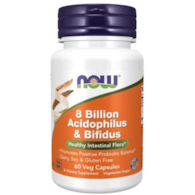 NOW FOODS 8 Billion Acidophilus i Bifidus 60vcaps.