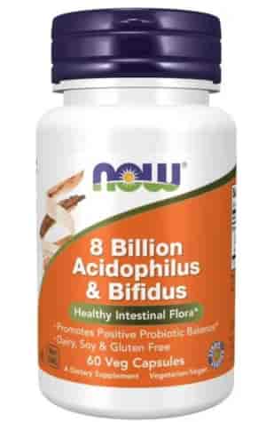 NOW FOODS 8 Billion Acidophilus & Bifidus 60vcaps.
