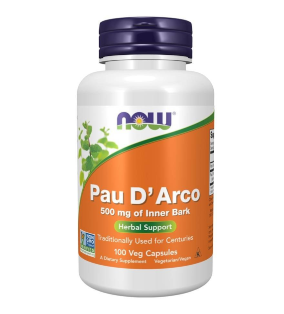 NOW FOODS Pau D'arco 500mg, 100vcaps.