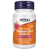 NOW FOODS Witamina D-3 4000 IU 240kaps.