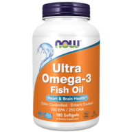 NOW FOODS Ultra Omega-3 500 EPA / 250 DHA, 180sgels.
