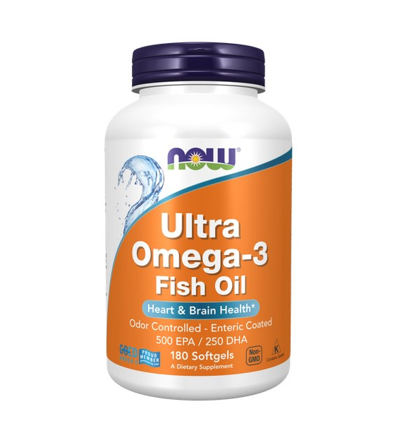 NOW FOODS Ultra Omega-3 500 EPA / 250 DHA, 180sgels.