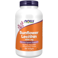NOW FOODS Sunflower Lecithin 1200mg, 200kaps. - lecytyna słonecznikowa