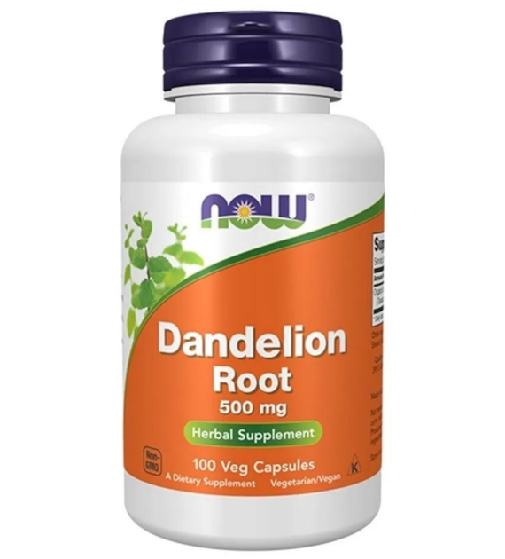 NOW FOODS Dandelion root 500mg, 100vcaps. - mniszek