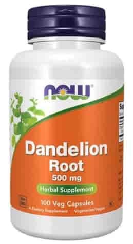 NOW FOODS Dandelion root 500mg, 100vcaps. - mniszek