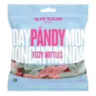 PANDY Fizzy Bottles 50g - żelki bez dodatku cukru o smaku gumy balonowej