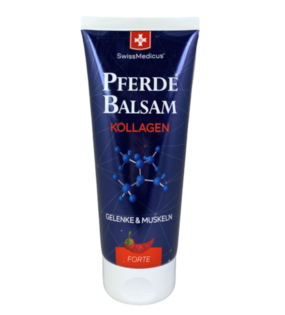 SWISSMEDICUS Pferdebalsam z kolagenem rozgrzewający forte 200ml