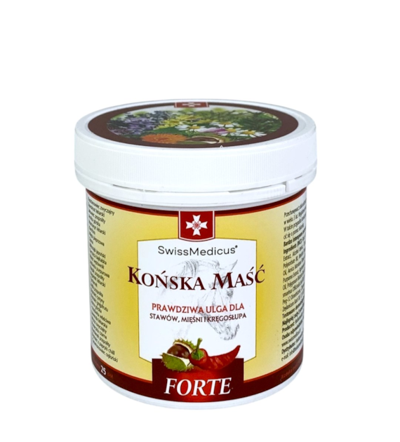 SWISSMEDICUS Końska maść rozgrzewająca FORTE 250ml