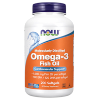 NOW FOODS Omega-3 1000mg, 200sgels.