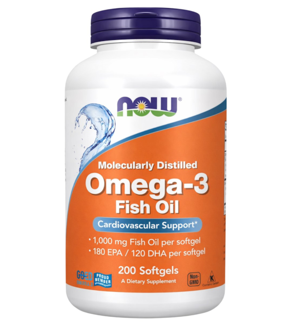 NOW FOODS Omega-3 1000mg, 200sgels.