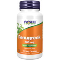 NOW FOODS Fenugreek 500mg, 100kaps. - Kozieradka