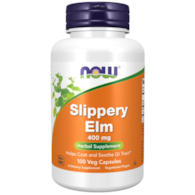 NOW FOODS Slippery Elm 400mg, 100vcaps. - Wiąz czerwony